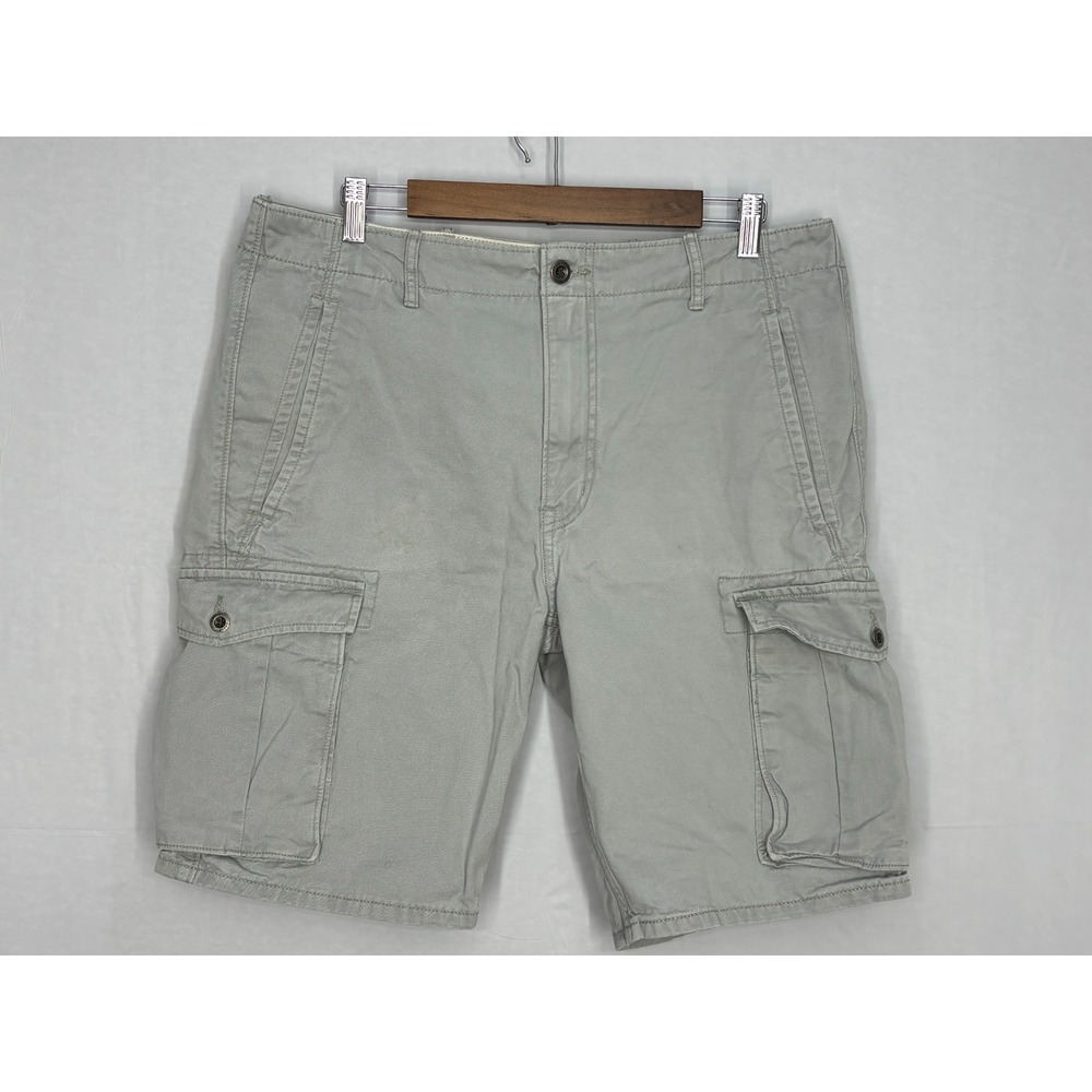 Levi's Cargo Shorts Mens Gray Utility Pockets Comfort Outdoor Workwear 36